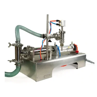 WP Single Nozzle Liquid Filling Machine 10-100 ml, Semi-Automatic
